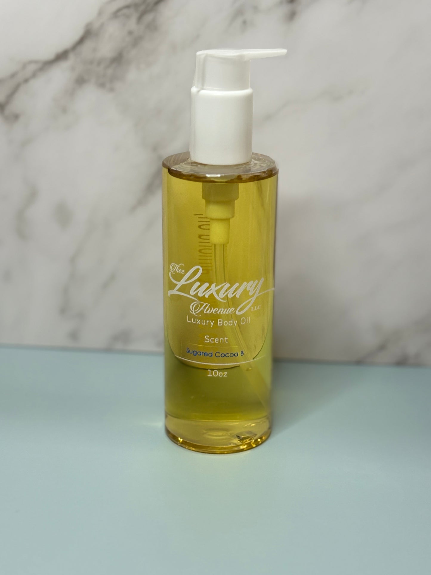 Aceite corporal de manteca de cacao azucarado