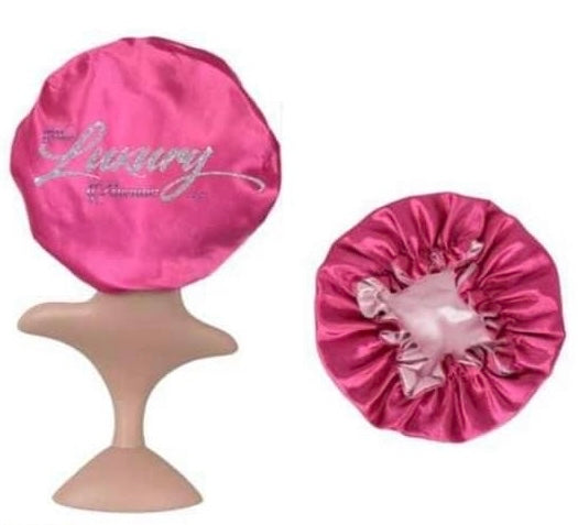 Pink Satin Bonnet