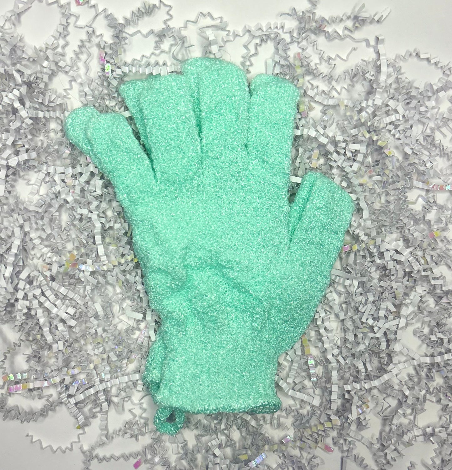 Exfoliating gloves