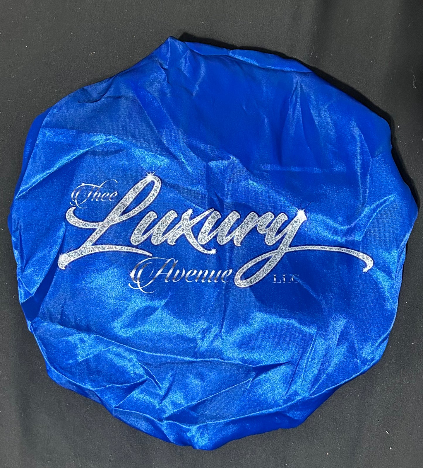 Royal Blue Satin Bonnet