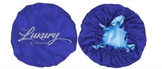 Royal Blue Satin Bonnet